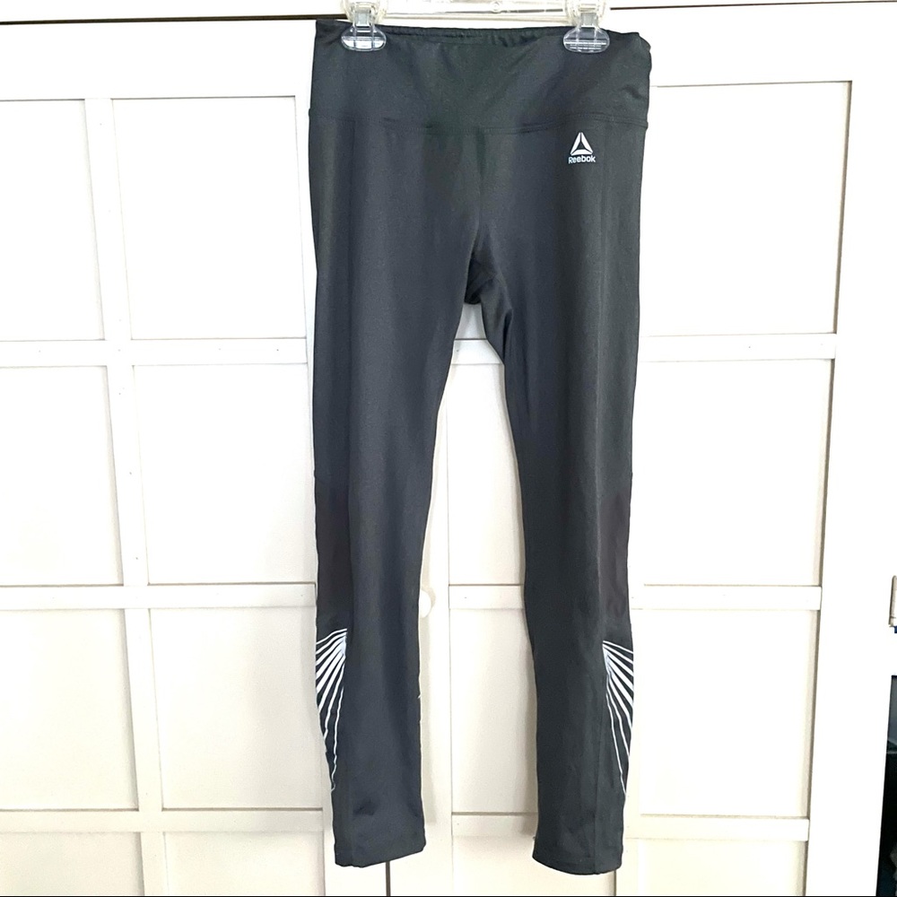 Reebok 7/8 running tights leggings with mesh inserts